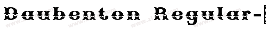 Daubenton Regular字体转换